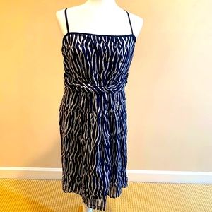 Ann Taylor Loft Navy Cotton Dress